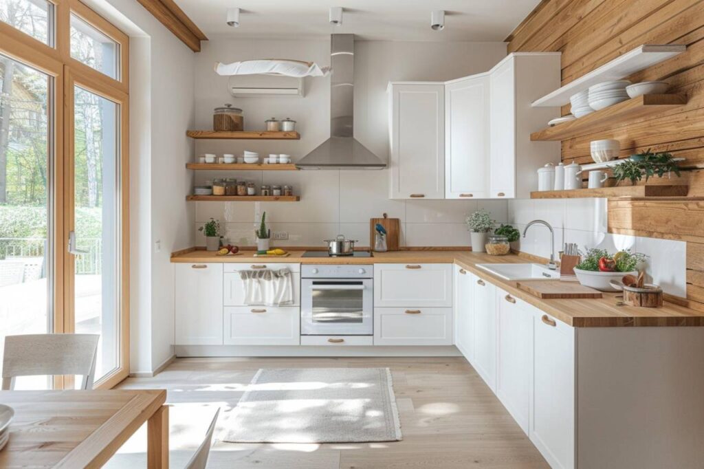 Comment marier la cuisine blanche et bois dans votre décoration ?