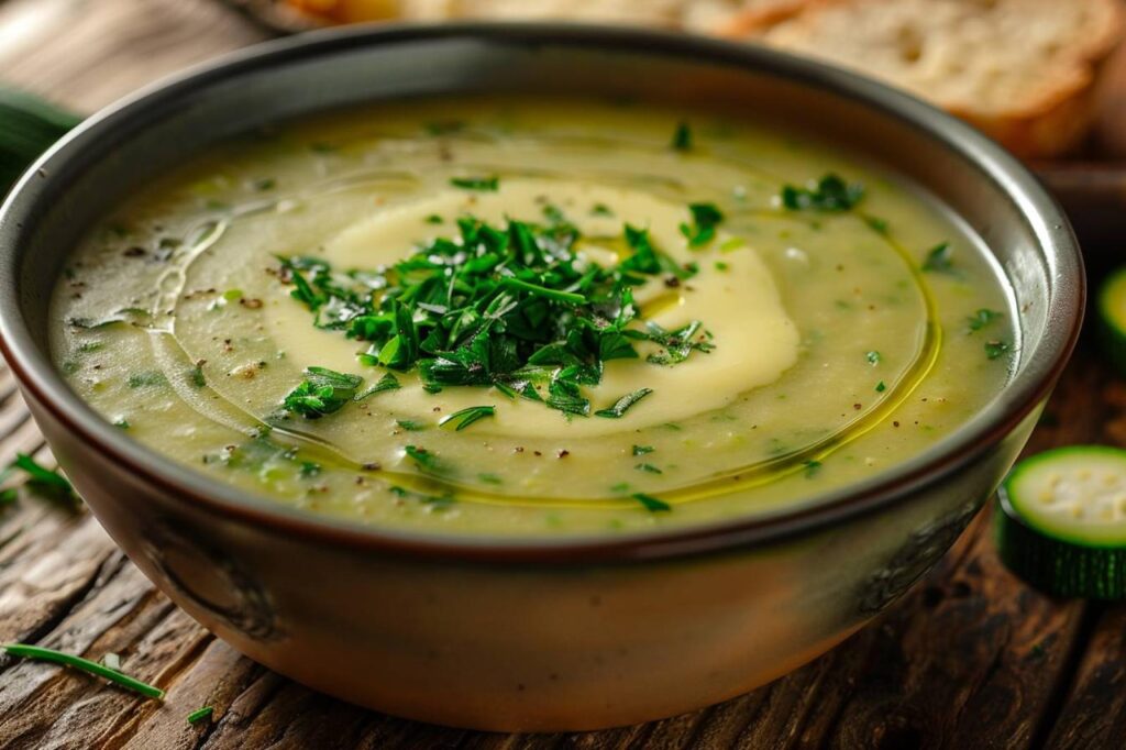 Comment préparer une délicieuse soupe courgettes Vache qui rit ?